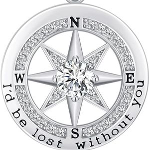 S925 I'd be lost without you necklace